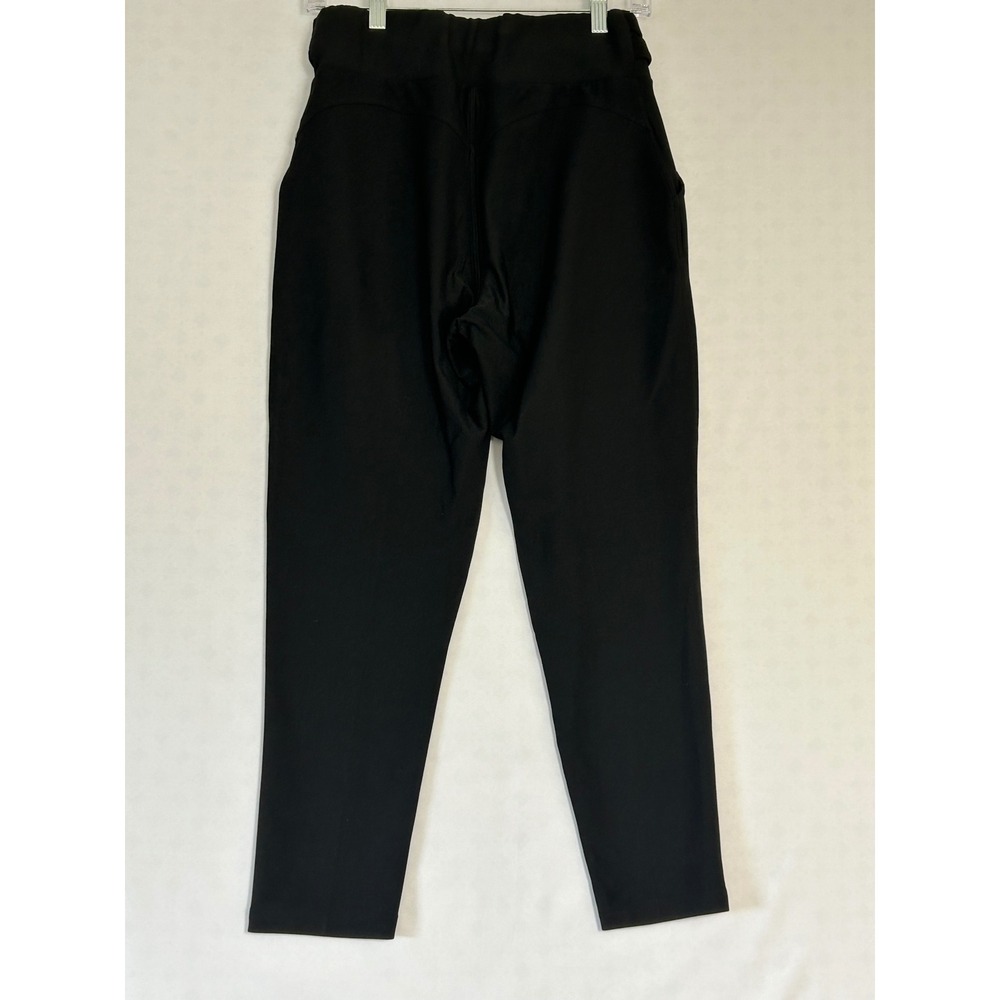 Harper Black High Waisted Sailor Button Trousers Petite Large Pull On Stretch - Picture 9 of 10